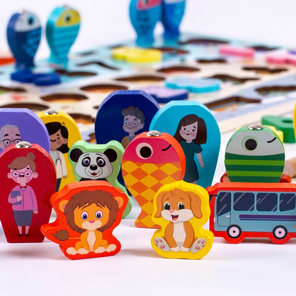 Montessori Educational Wooden Busy Board   Montessori Educational Wooden Busy Board