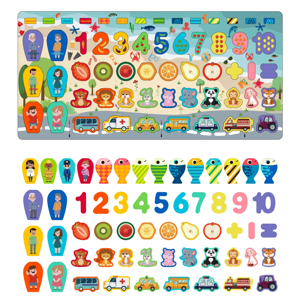 Montessori Educational Wooden Busy Board   Montessori Educational Wooden Busy Board
