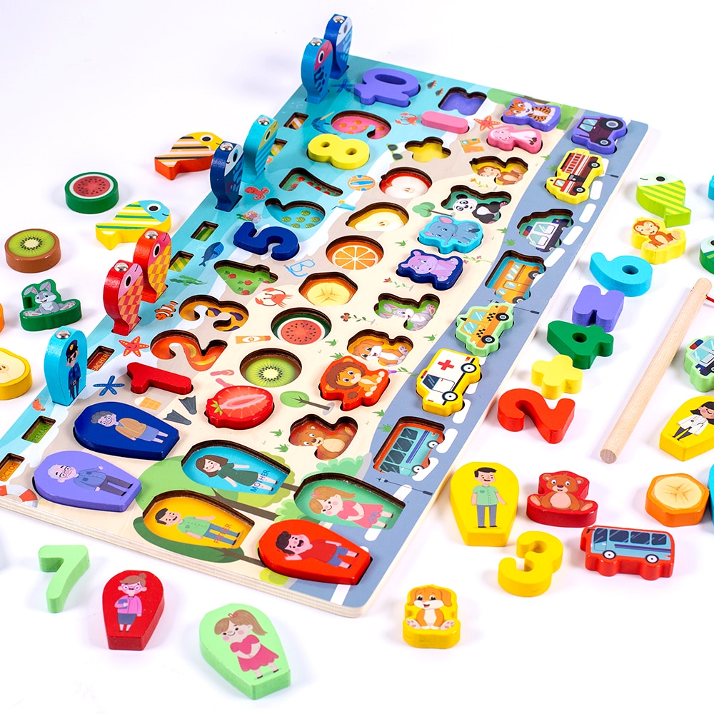 Montessori Educational Wooden Busy Board   Montessori Educational Wooden Busy Board
