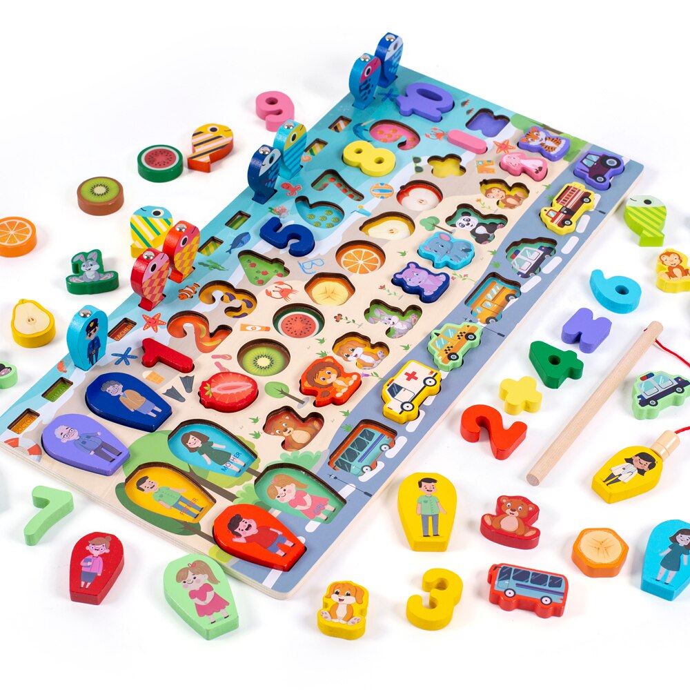 Montessori Educational Wooden Busy Board   Montessori Educational Wooden Busy Board
