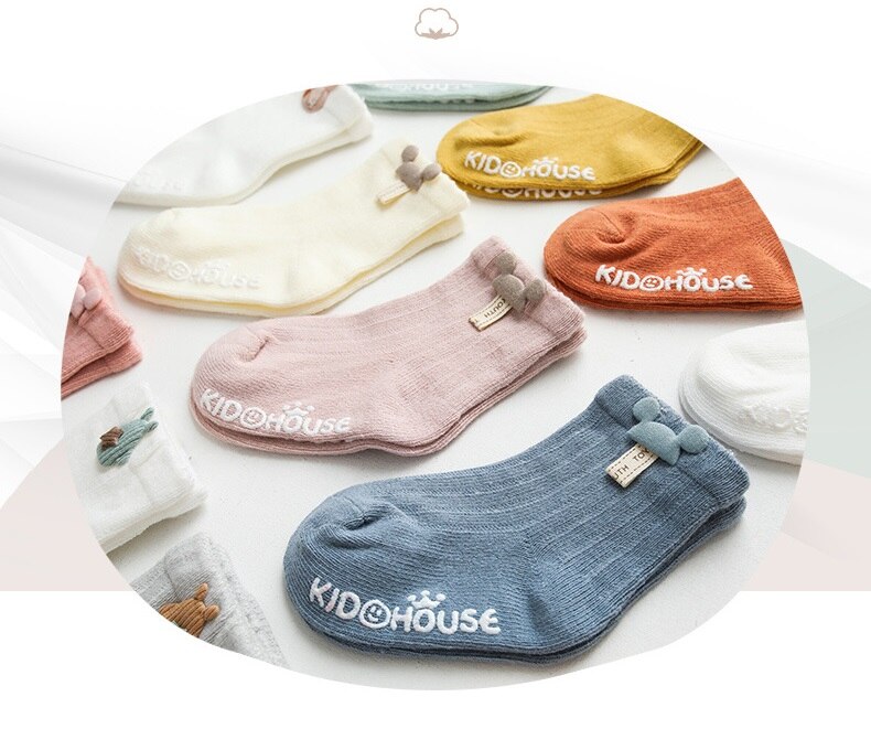 3 Pairs Cute Cartoon Newborn Socks 3 Pairs Cute Cartoon Newborn Socks