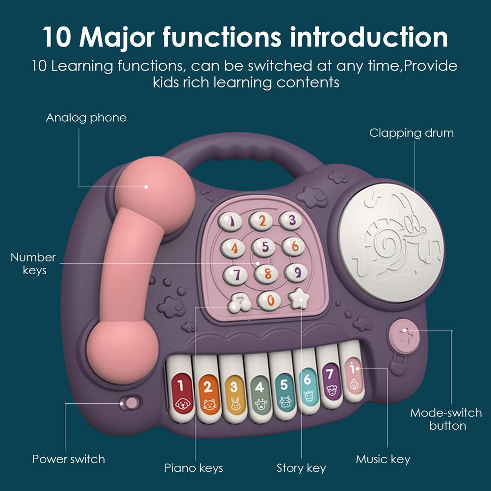 Educational Montessori Musical Piano Phone Educational Montessori Musical Piano Phone