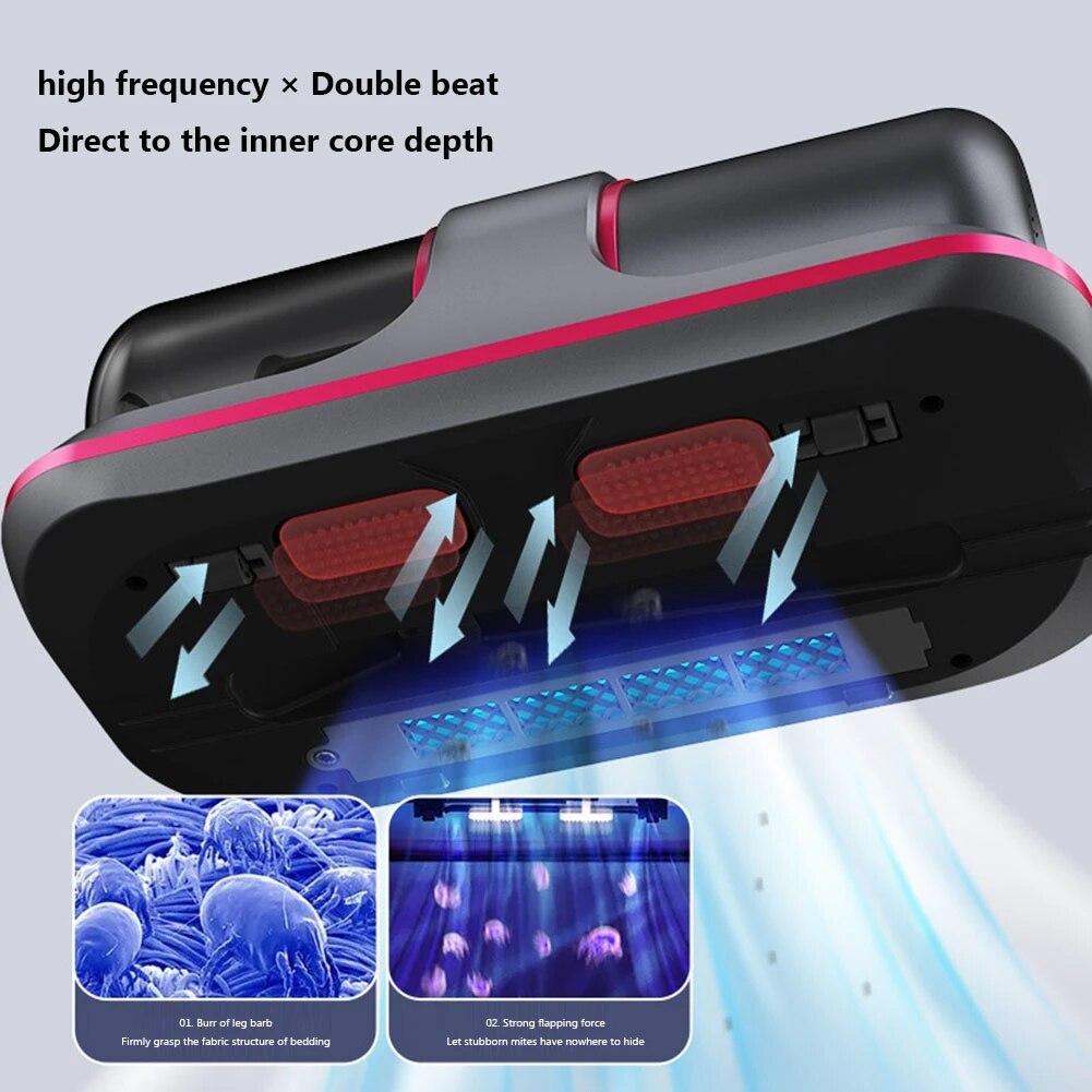 8000PA Wireless Dust Removal Equipment with UV Light Portable Home Handheld Vacuum Mite Remover for Mattresses Sofas Cleaner 8000PA Wireless Dust Removal Equipment with UV Light Portable Home Handheld Vacuum Mite Remover for Mattresses Sofas Cleaner