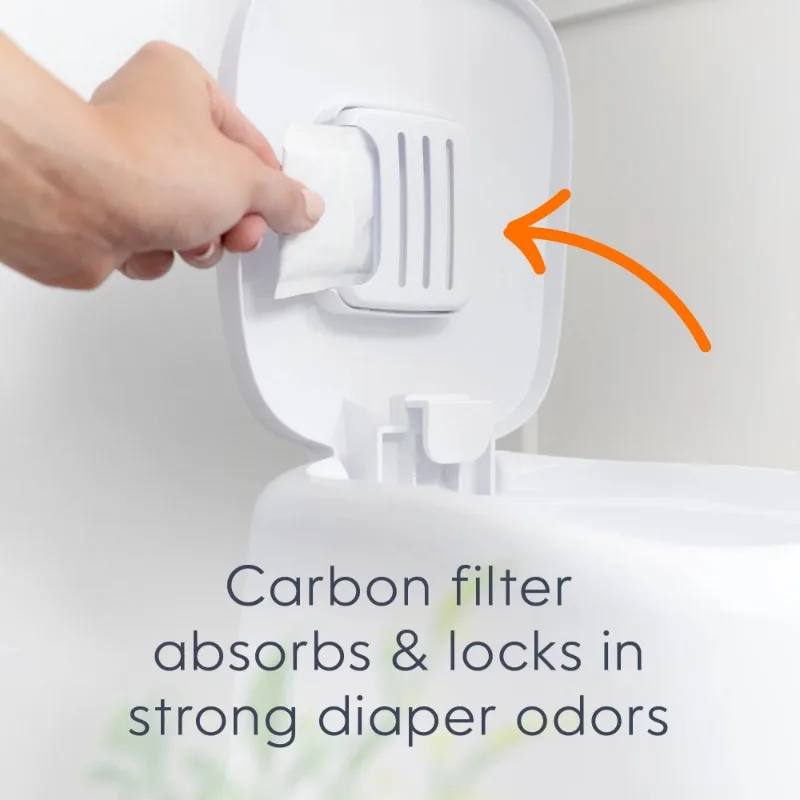 Diaper Genie Complete Diaper Pail (White) Odor Control, 1 Diaper Trash Can, 1 Refill, 1 Filter Diaper Genie Complete Diaper Pail (White) Odor Control, 1 Diaper Trash Can, 1 Refill, 1 Filter