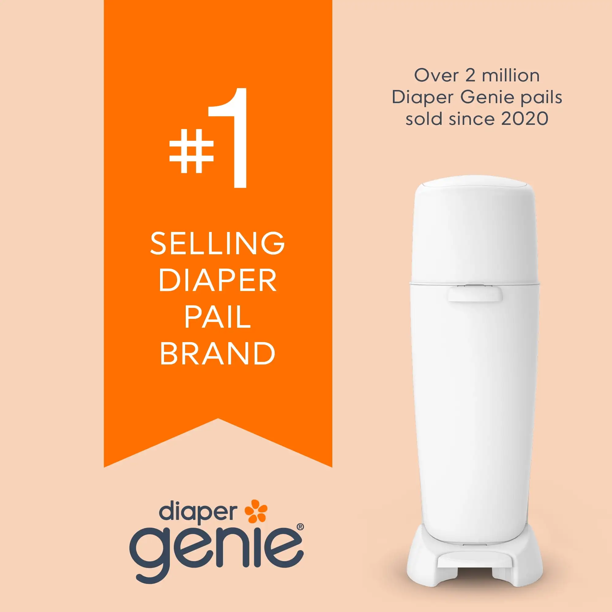 Diaper Genie Complete Diaper Pail (White) Odor Control, 1 Diaper Trash Can, 1 Refill, 1 Filter Diaper Genie Complete Diaper Pail (White) Odor Control, 1 Diaper Trash Can, 1 Refill, 1 Filter
