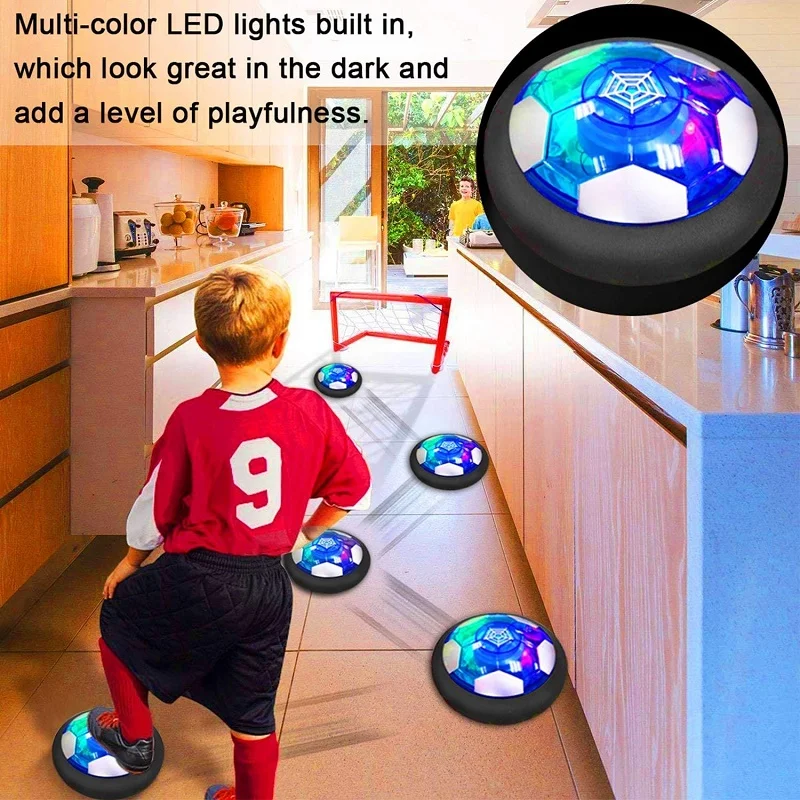 Hover Soccer Ball Boy Toys Light Up LED Soccer Ball Toys Floating Football Indoor Play Children Sport Toys Outdoor Game for Kids