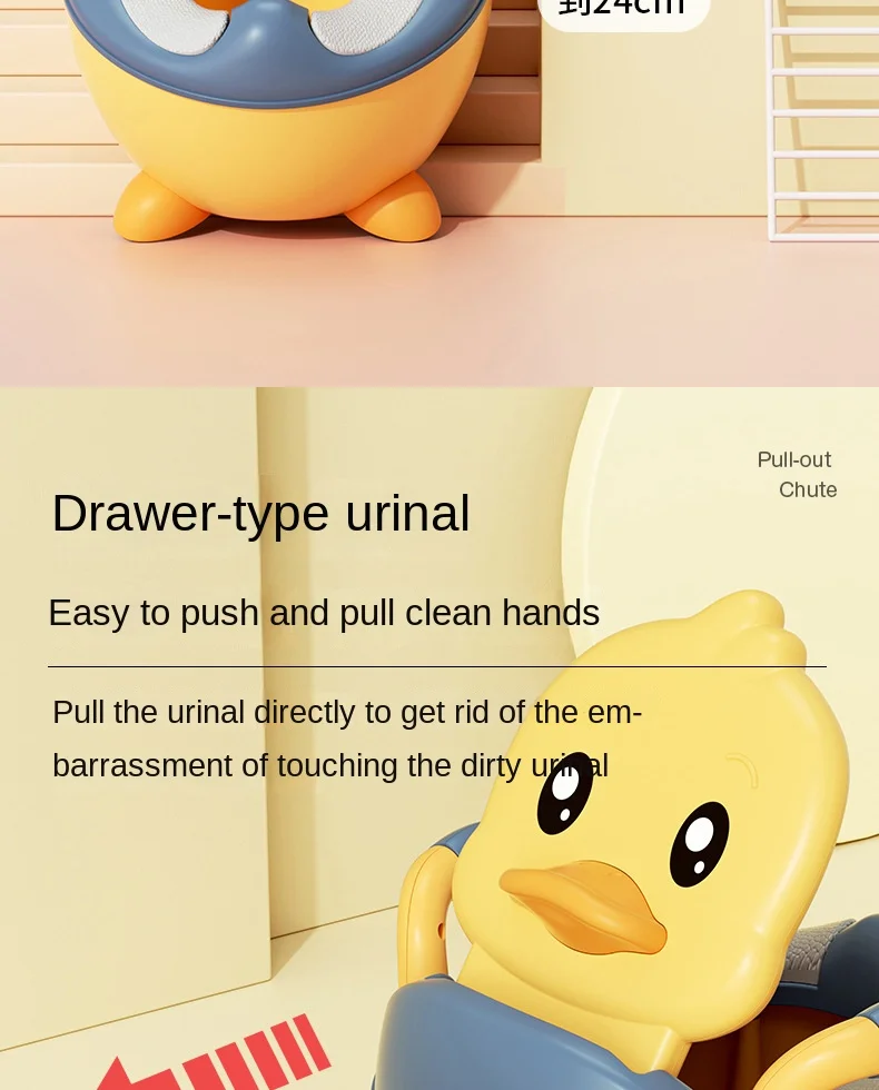 1-6 Years Old Children's Pot Cute Baby Toilet Seat Easy to Clean Baby Potty Portable Stool Boys And Girls Safe Trainer Seat WC