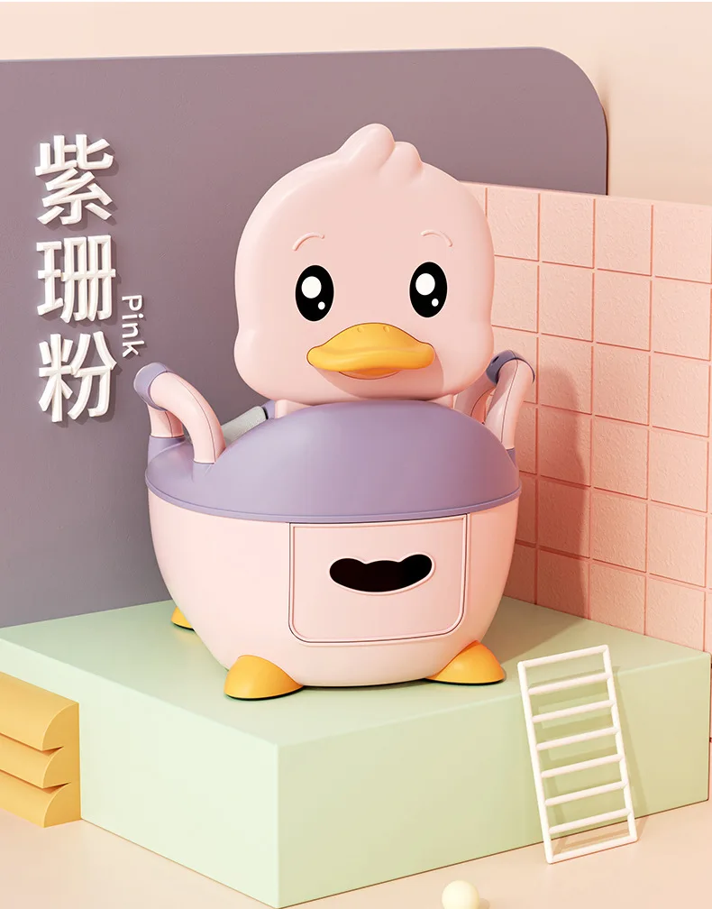 1-6 Years Old Children's Pot Cute Baby Toilet Seat Easy to Clean Baby Potty Portable Stool Boys And Girls Safe Trainer Seat WC