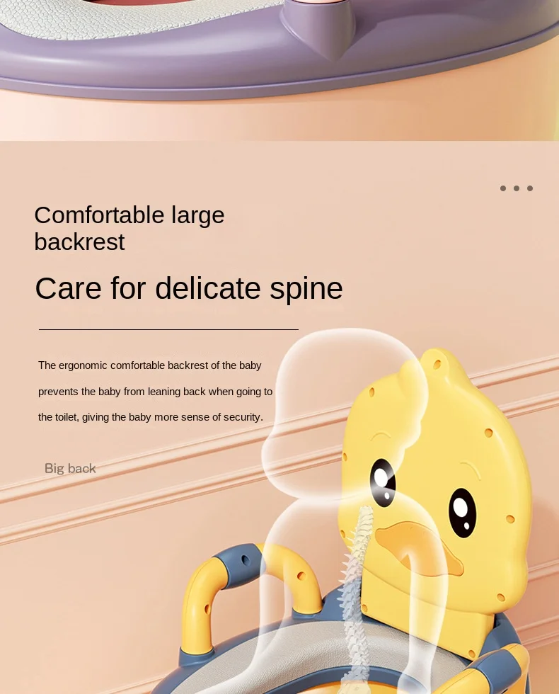 1-6 Years Old Children's Pot Cute Baby Toilet Seat Easy to Clean Baby Potty Portable Stool Boys And Girls Safe Trainer Seat WC