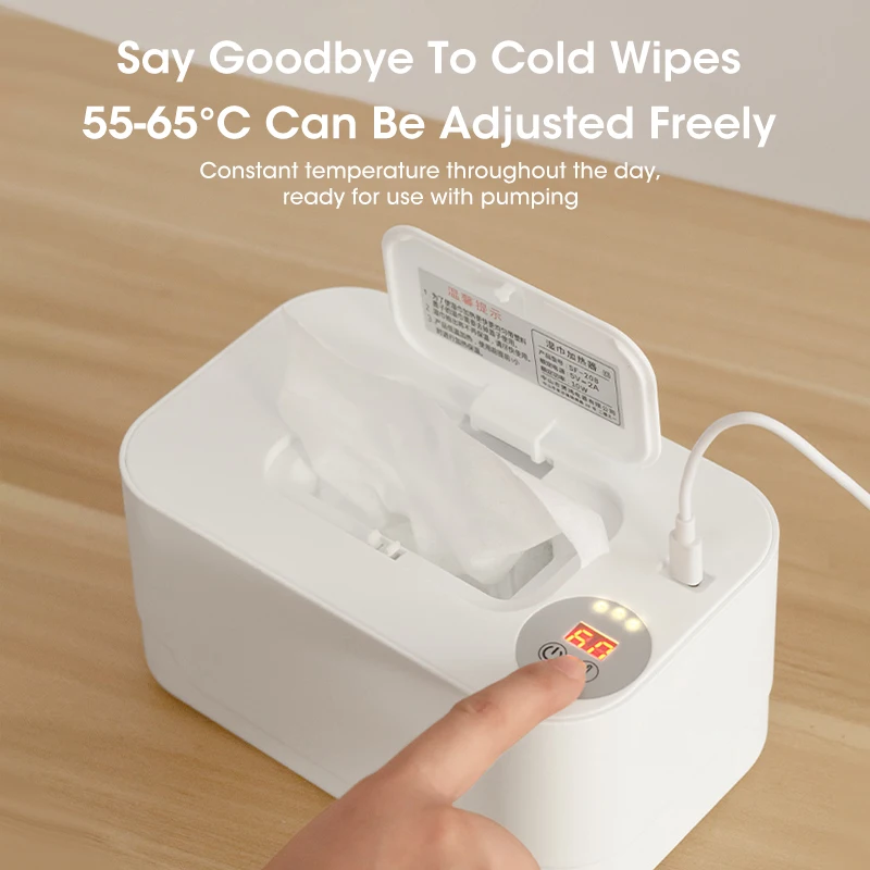 LED Display Baby Wipe Warmer Heater Wet Towel Dispenser Portable USB Charge Baby Wipe Warmer Napkin Heating Box Home/Car Use LED Display Baby Wipe Warmer Heater Wet Towel Dispenser Portable USB Charge Baby Wipe Warmer Napkin Heating Box Home/Car Use