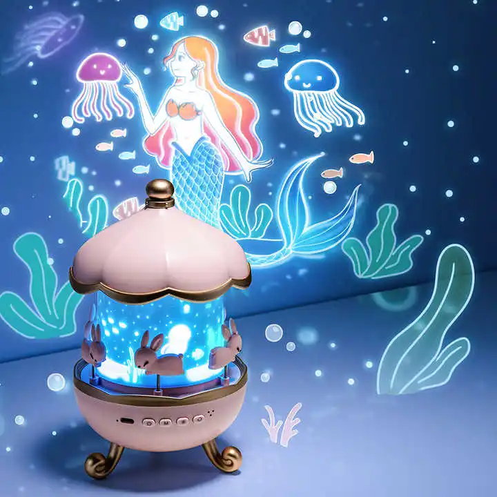Projector Night Light with Speaker for Kids Room Decor 12 Films Kawaii Ocean Projection Nightlights For Baby Bedroom Gifts Projector Night Light with Speaker for Kids Room Decor 12 Films Kawaii Ocean Projection Nightlights For Baby Bedroom Gifts