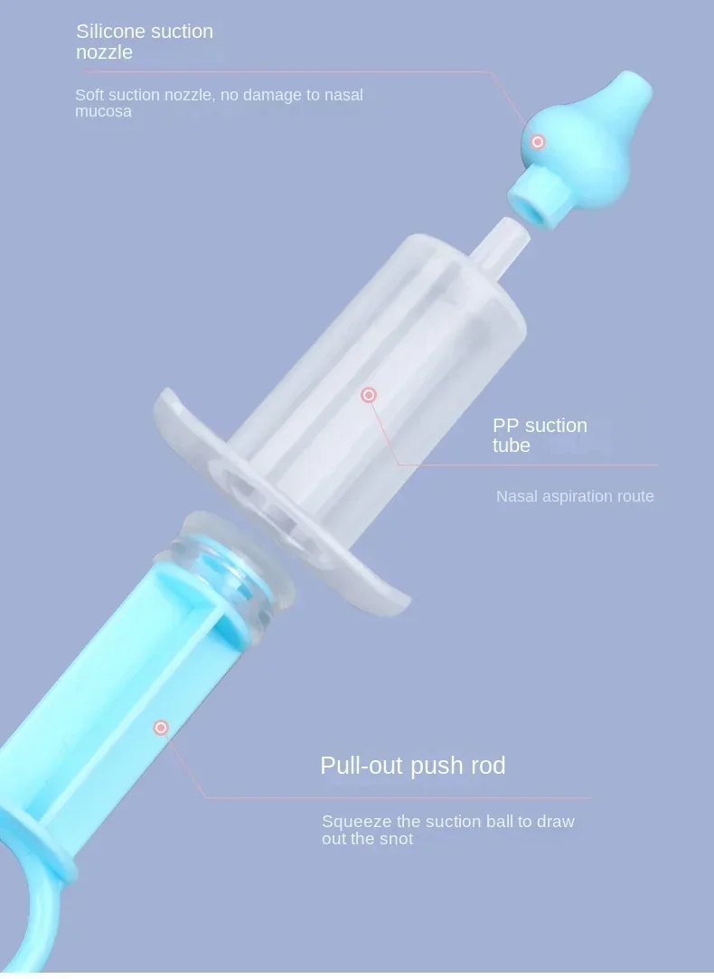 Baby Syringe Silicone Nasal Aspirator Newborn Nasal Aspirator Kids Rhinitis Nasal Washer Needle Tube Children Nose Cleaning Tool Baby Syringe Silicone Nasal Aspirator Newborn Nasal Aspirator Kids Rhinitis Nasal Washer Needle Tube Children Nose Cleaning Tool