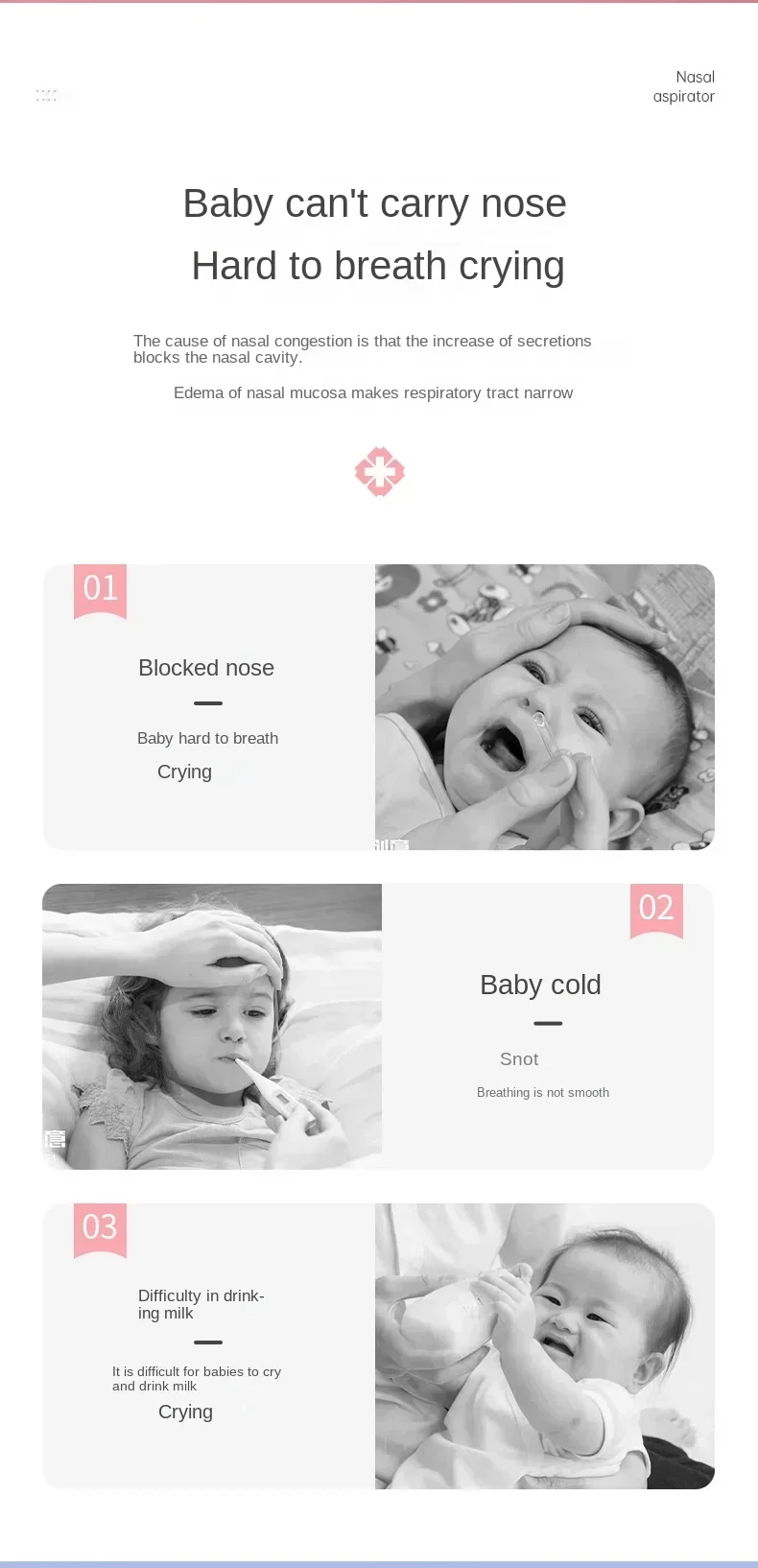 Baby Syringe Silicone Nasal Aspirator Newborn Nasal Aspirator Kids Rhinitis Nasal Washer Needle Tube Children Nose Cleaning Tool Baby Syringe Silicone Nasal Aspirator Newborn Nasal Aspirator Kids Rhinitis Nasal Washer Needle Tube Children Nose Cleaning Tool