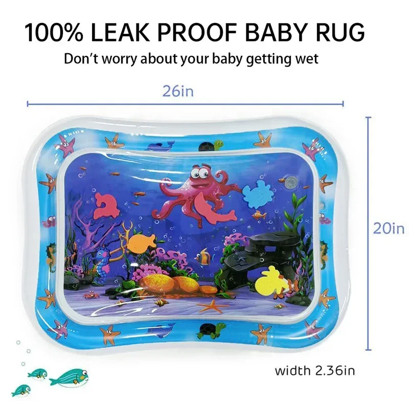 Infant Tummy Time Baby Water Play Mat PVC Inflatable Cushion Toddler Water Pad For Kids Early Education Developing Activity Toys Infant Tummy Time Baby Water Play Mat PVC Inflatable Cushion Toddler Water Pad For Kids Early Education Developing Activity Toys